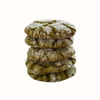 Dozen Matcha Crinkle Cookies