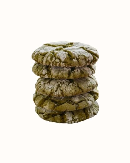 Dozen Matcha Crinkle Cookies